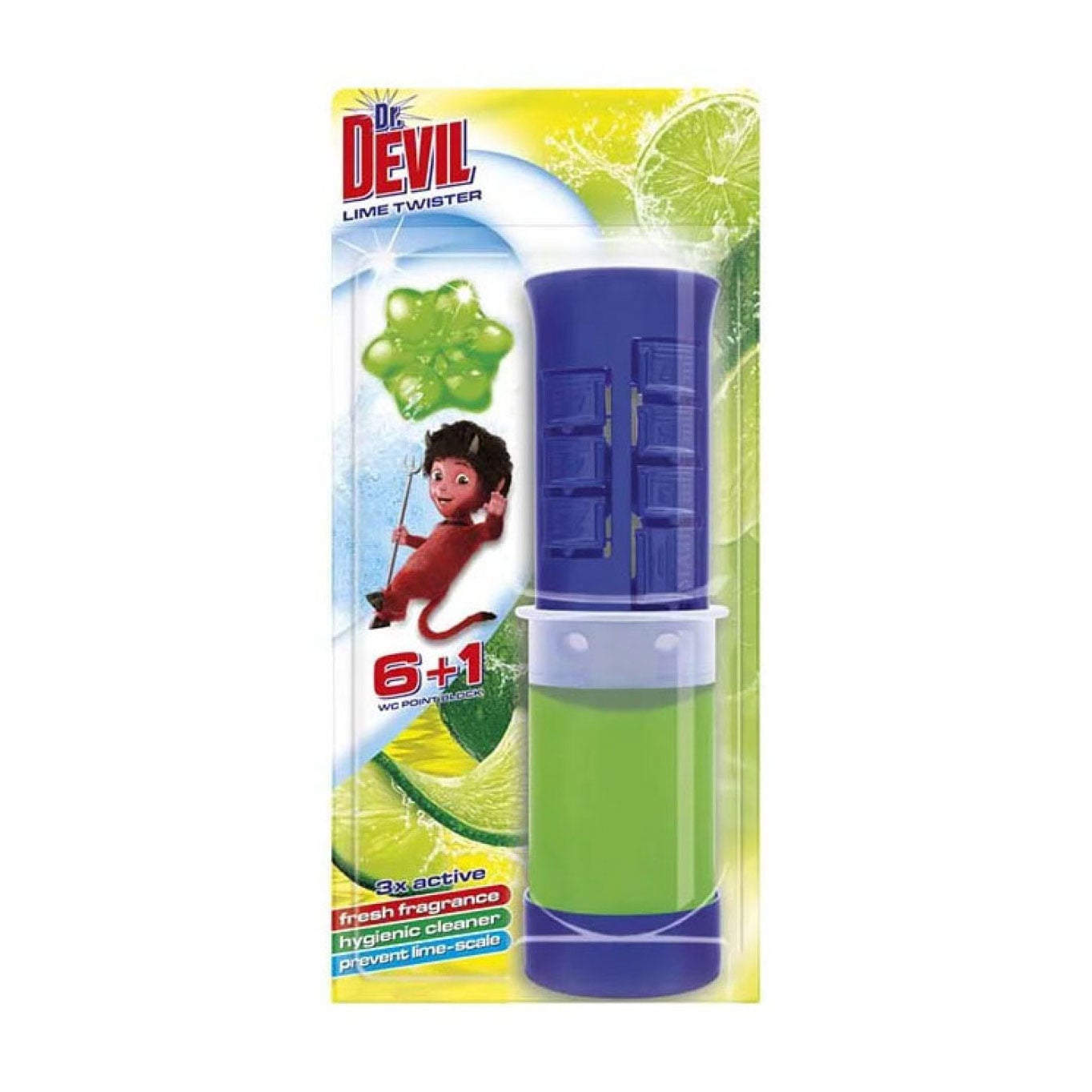 Туалетний точковий блок для унітазу Dr. Devil Лаймовий твістер, 45 мл